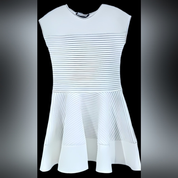Dolls and Divas Couture Other - White Scuba Fit-and-Flare Dress